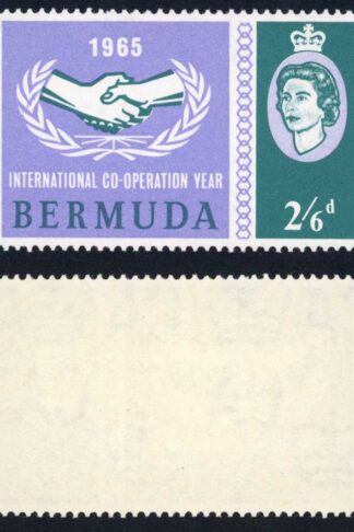 Bermuda SG188 ICY 2/6 broken leaf U/M