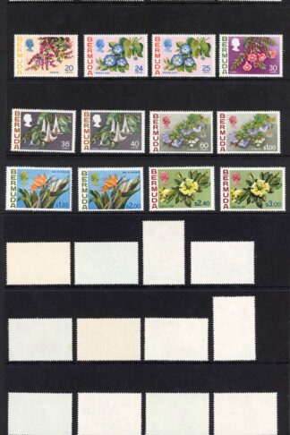Bermuda SG249/65a 1970 set of 24 U/M Cat 50 pounds