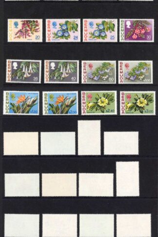 Bermuda SG249/65a 1970 set of 24 U/M Cat 50 pounds