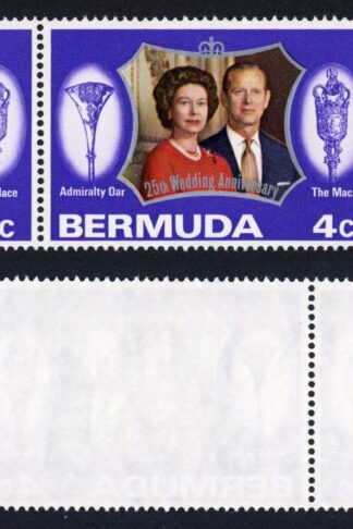 Bermuda SG291 4c right stamp dot on curtain U/M