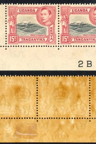 KUT SG137 15c Black and Rose-red Perf 13.25 U/M Cat 90 Pounds