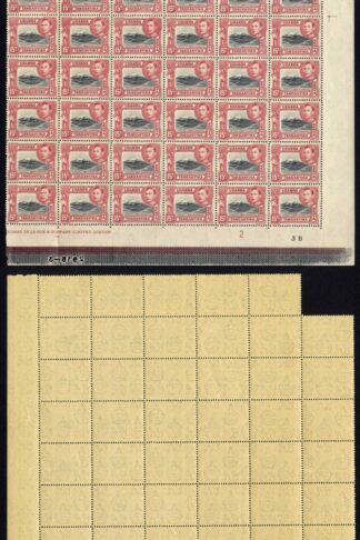 KUT SG137a 15c Black and Rose-red Perf 13.75 x 13.25 U/M Cat 423 Pounds