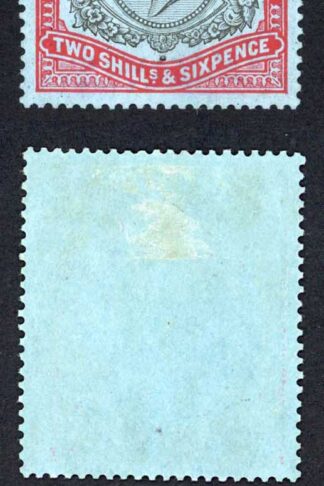 Bermuda SG89e 2/6 Wmk Script Break in lines below left scroll Fine M/M cat 350