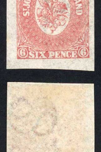 Newfoundland SG20 6d Rose Lake New Colours With Watermark Four Margins M/M