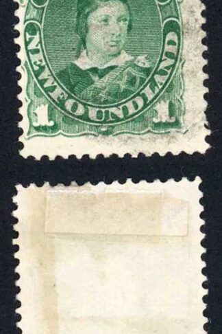 Newfoundland SG50a 1c Green New Colours Perf 12 Used Cat 4.75