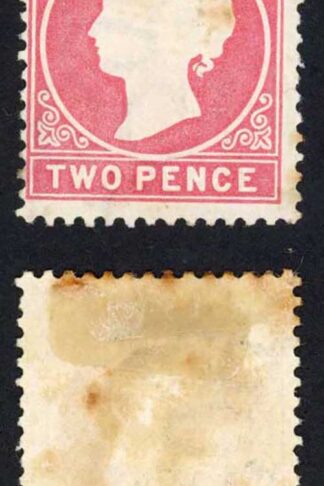 Gambia SG13B 2d Rose Wmk Crown CC Upright M/M Cat 65