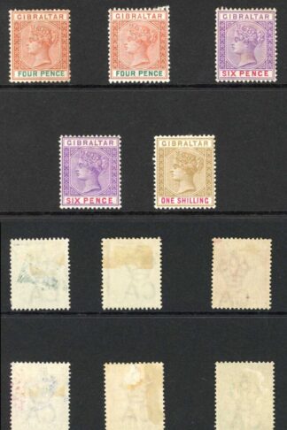 Gibraltar SG39/45 re-issue set including Shades M/M Cat 316 pounds