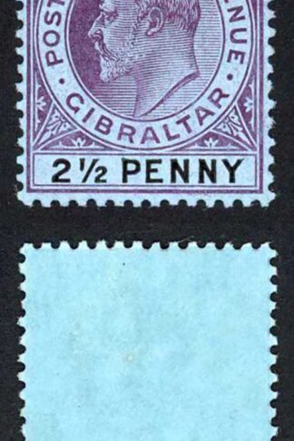 Gibraltar SG59 2 1/2d Wmk Mult CA M/M Cat 45 pounds
