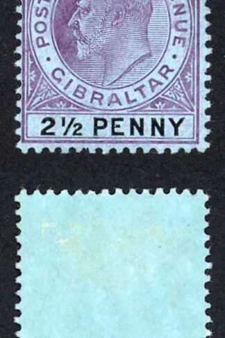 Gibraltar SG59 2 1/2d Wmk Mult CA M/M Cat 45 pounds