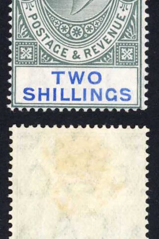Gibraltar SG62a 2/- Mult CA Chalky Paper M/M Cat 130 pounds