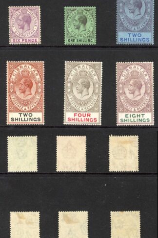 Gibraltar SG89/101 Set plus shades wmk Script Cat 400++ pounds