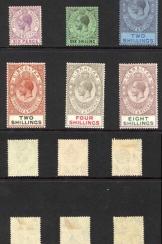 Gibraltar SG89/101 Set plus shades wmk Script Cat 400++ pounds