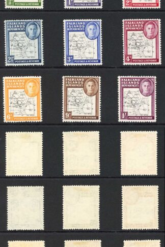 Falkland Is Dep SGG9/G16 Thin Map set M/M Cat 90 pounds