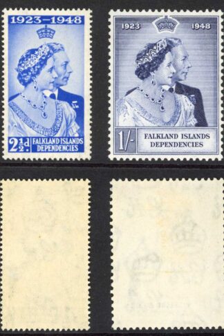 Falkland Is Dep SG19/20 Silver Wedding Set M/M Cat 8 pounds