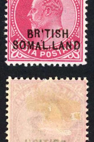 Somaliland SG26a 1a SOMAL.LAND M/M Cat 60 pounds