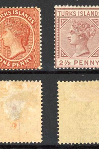 Turks and Caicos SG53/7 Set of 4 wmk CA Cat 198 pounds