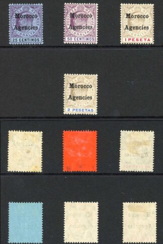 Morocco Agencies SG24/30 Set Wmk Mult CA M/M Cat 180 pounds
