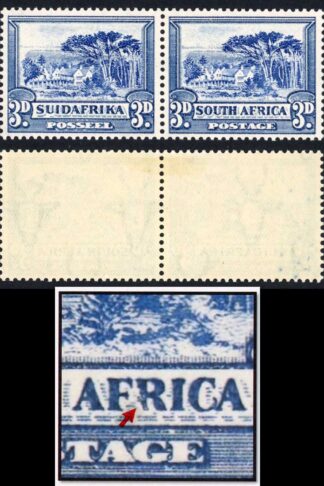 South Africa SG45c 3d Blue Variety Broken R M/M