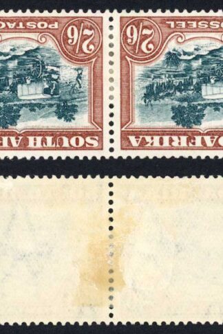 South Africa SG49aw 2/6 recess printing wmk inverted Cat 225 pounds