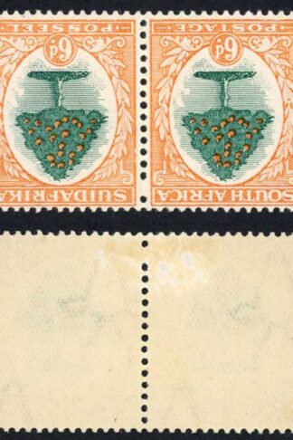 South Africa SG47 6d Green and Orange wmk inverted M/M Cat 35 pounds