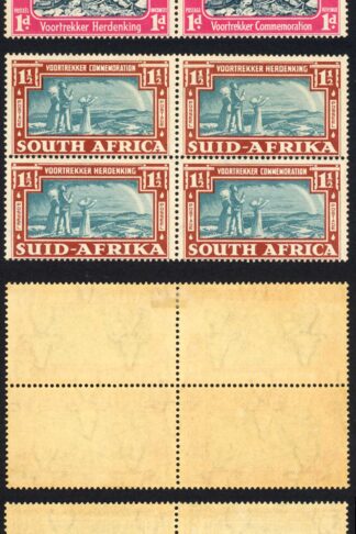 South Africa SG80/81 1938 Set 2 x U/M (toned) Cat 86 pounds