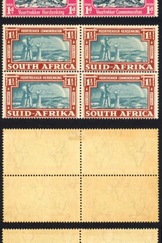 South Africa SG80/81 1938 Set 2 x U/M (toned) Cat 86 pounds
