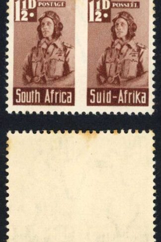 South Africa SG99b 1 1/2d Roulette OMITTED U/M (tone spots) Cat 375 pounds