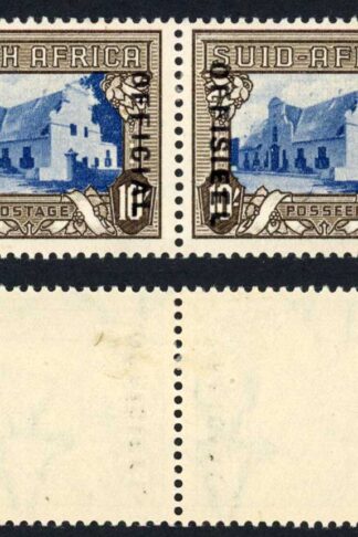 South Africa SGO27 10/- OFFICIAL at Right M/M Cat 120 pounds