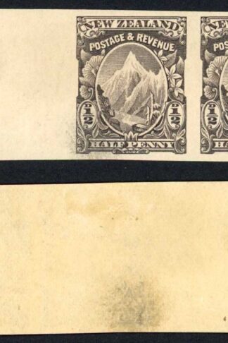 New Zealand SG246 1/2d Purple Brown IMPERF on Gummed Paper no Wmk