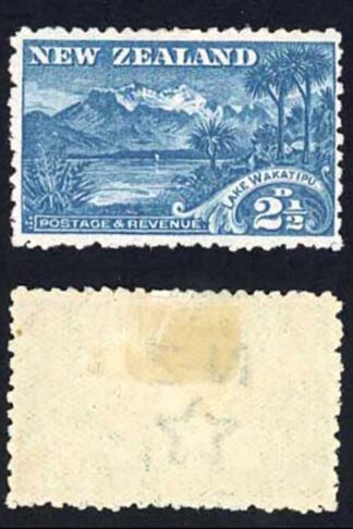 New Zealand SG308b 2 1/2d Deep Blue Wmk Single Star Perf 11 M/M Cat 40 pounds