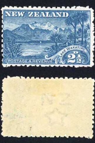 New Zealand SG308b 2 1/2d Deep Blue Wmk REVERSED Perf 11 M/M Cat 300 pounds