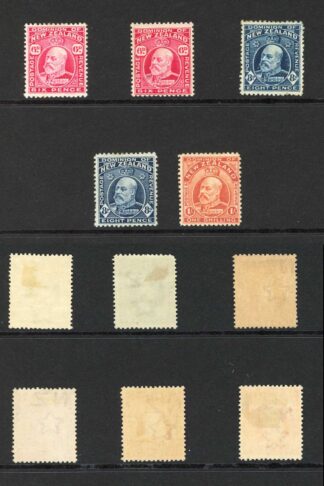 New Zealand S387/94 Set including listed shades M/M Fresh Colour Cat 317 pounds
