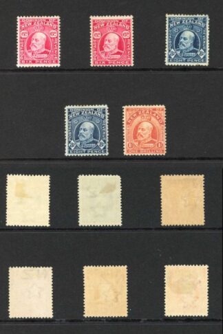 New Zealand S387/94 Set including listed shades M/M Fresh Colour Cat 317 pounds