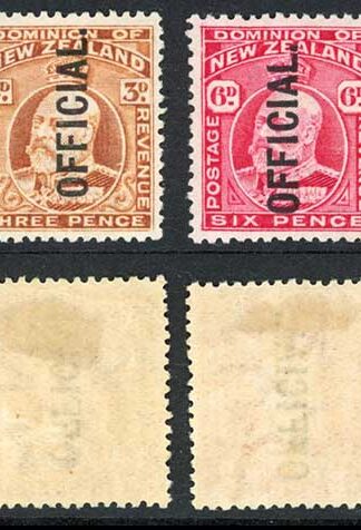 New Zealand SGO73/77 1910 Set M/M Fresh Colour Cat 170 pounds