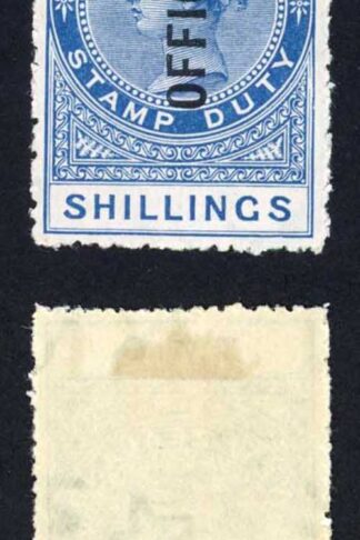 New Zealand SGO82 2/- Blue DLR paper M/M Fresh Colour Cat 80 pounds