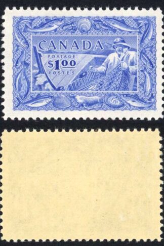Canada SG433 One Dollar Fish very fine M/M Cat 35 Pounds