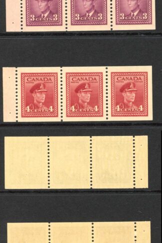 Canada SG394a/6a Set of Booklet panes of 3 Cat 54 Pounds