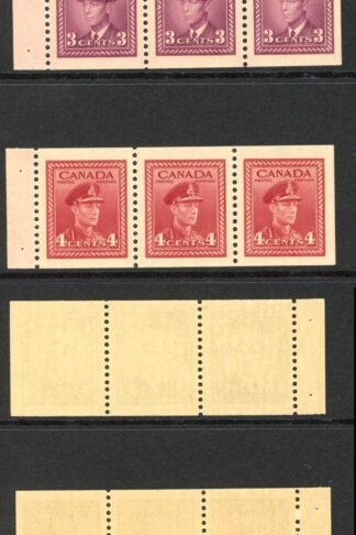 Canada SG394a/6a Set of Booklet panes of 3 Cat 54 Pounds