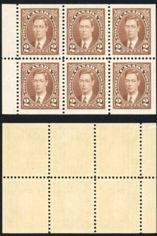 Canada SG358b Booklet 2c Pane of 6 U/M Cat 16 Pounds