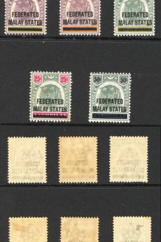 Malay SG1/8 1900 Set M/M Cat 600 Pounds