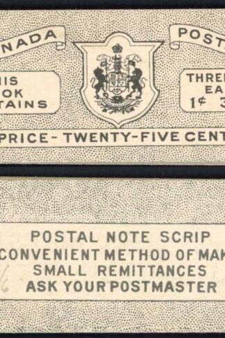 Canada SGSB46a 25c English Text Booklet Cat 80 pounds