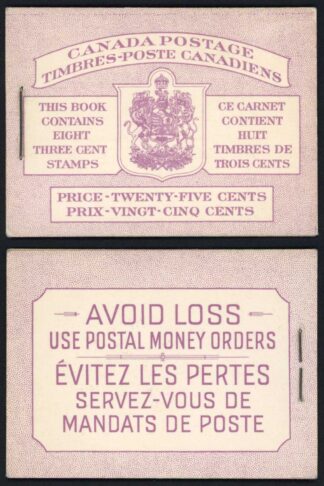 Canada SGSB50ab 25c Bilingual Text Booklet Cat 24 pounds
