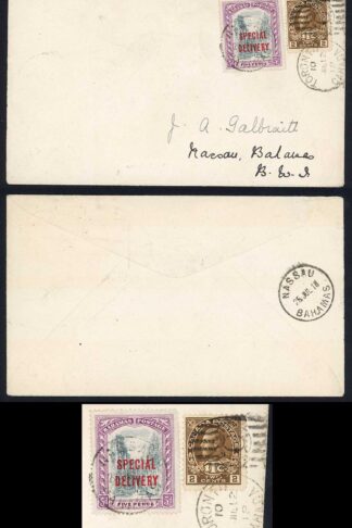 Bahamas S3 5d Black and Mauve SPECIAL DELIVERY on Cover