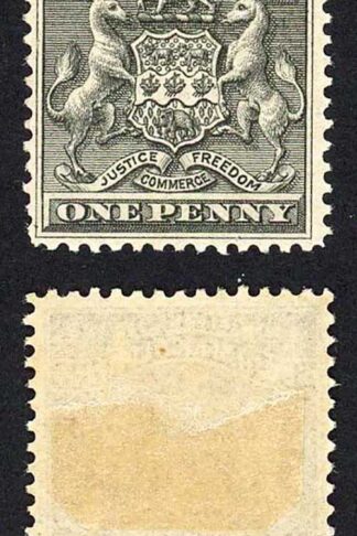Rhodesia SG1 1d Black M/M (hinge remainder) Cat 19 pounds