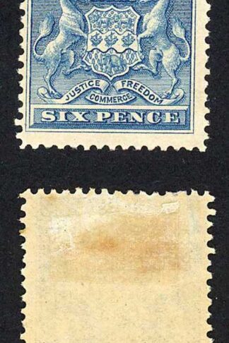 Rhodesia SG3 6d Deep Blue M/M (hinge remainder) Cat 55 pounds
