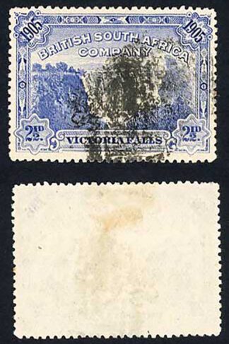 Rhodesia SG95 2 1/2d Perf 14 Victoria Falls Fine Used Cat 13 pounds
