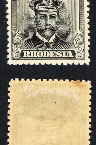Rhodesia SG256 2d Black and Grey-black Perf 14 Admiral M/M Cat 16 pounds
