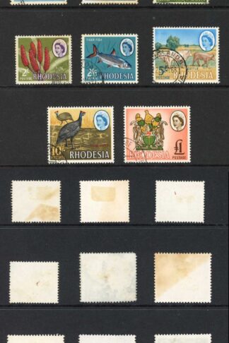 Rhodesia SG374/87 1966 Set of 14 Used Cat 18 pounds