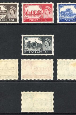 SG536/539 Waterlow high values Set 4 values M/M