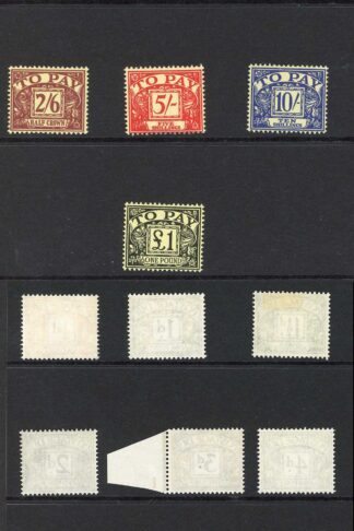 SGD56/D68 Post Due Wmk crowns Set (1 1/2d m/m others U/M)
